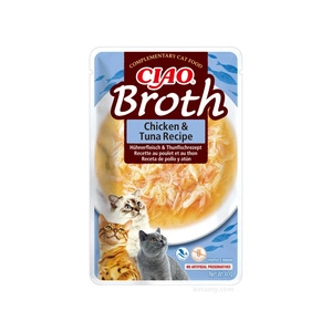 INABA Ciao Broth Katzenfutterzusatz mit Huhn- und Thunfischgeschmack in Brühe 40g