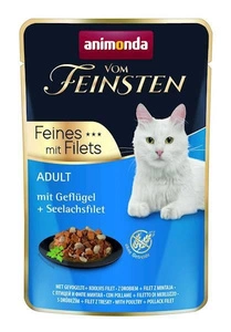 ANIMONDA Katze vom Feinsten Adult  Geflügel + Seelachsfilet 85g-Beutel
