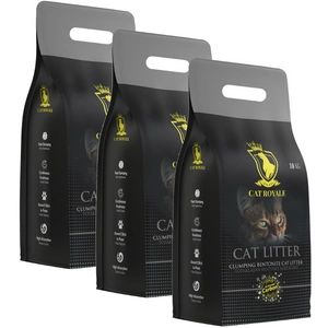 Cat Royale Aktivkohle Bentonitsplitt 30l (3x10l)