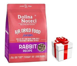 DOLINA NOTECI Superfood Junior Kaninchenfutter - Trockenfutter für Hunde 5kg + Überraschung für den Hund