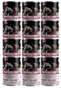 PetRepublic Stücke in Sauce mit Rindfleisch und Gemüse 12 x 400g für Hunde