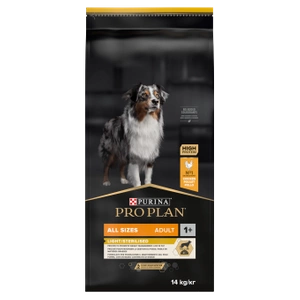 PURINA PRO PLAN All Size Adult Light/Sterilised OPTIWEIGHT 14kg + Überraschung für den Hund