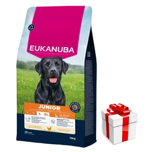 EUKANUBA Junior Groß 15kg + Überraschung für den Hund
