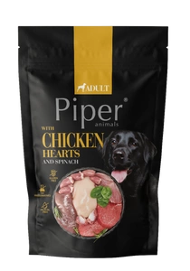 DOLINA NOTECI Piper für Hunde mit Hühnerherzen und Spinat 500g