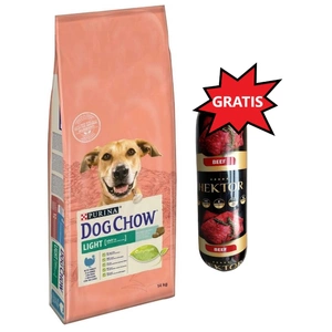 PURINA Dog Chow Adult Light Turkey 14kg + Hektor 900g GRATIS!
