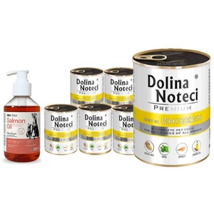 Dolina Noteci PREMIUM reich an Huhn 6x800g + LAB V Lachsöl 250ml