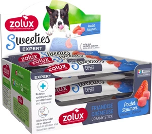 ZOLUX SWEETIES Creme Hundeleckerli mit Lachs und Huhn 14 g
