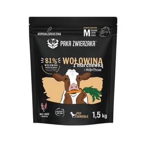 Paka Zwierzaka - Trockenfutter SH Rindfleisch mit Karotten „M“ 1,5kg