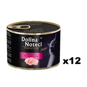 Dolina Noteci Premium Wet Katzenfutter Junior reich an Truthahn 12x185g