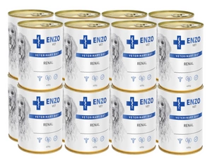 ENZO VET Renal Diät für Nierenerkrankungen mit Rindfleisch für Hunde 16x400g