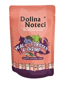 DOLINA NOTECI Superfood - Kalbfleisch mit Hummer und Garnelen - Beutel 85g