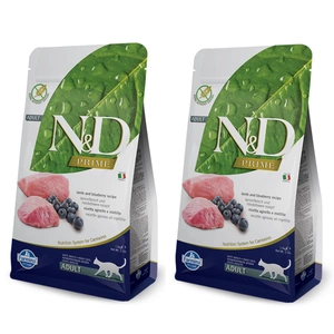 Farmina N&D Prime feline LAMB & BLUEBERRY ADULT 2x5kg