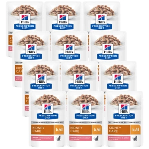 HILL'S PD Prescription Diet Feline k/d Lachs 12x85g - Beutel