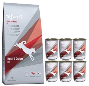 TROVET RID Renal & Oxalate (für Hunde) 12,5 kg +  Renal 6x400g
