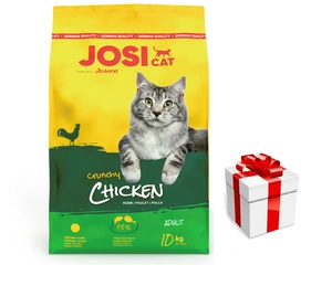 JOSERA JosiCat Knuspriges Huhn 10kg + Überraschung für die Katze