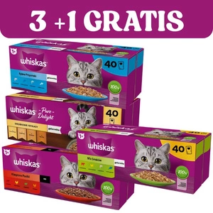 WHISKAS Adult Sachets 120x85g + 40x85g GRATIS