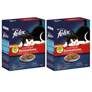 Felix Countryside Sensations mit einer Mischung aus Rind- und Hühnerfleisch und Gemüse 2x1kg