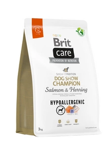 BRIT CARE Dog Hypoallergenic Dog Show Champion Lachs & Hering 3kg