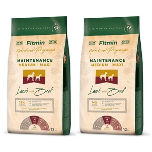 FITMIN Medium Maxi Maintenance Lamb&Beef 2x12kg