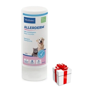 Virbac Allerderm Shampoo für normale Haut für Hunde und Katzen 250 ml + Überraschung für den Hund