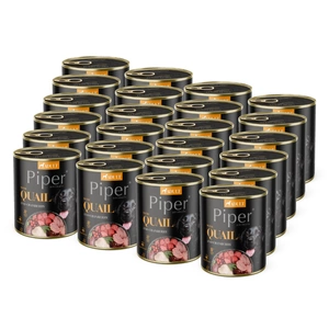 DOLINA NOTECI Piper für Hunde mit Wachtel und Cranberry 24x800g