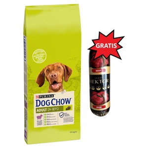PURINA Dog Chow Adult  Lamb 14kg + Hektor 900g GRATIS!