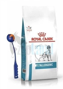 ROYAL CANIN Anallergenic AN18 8kg + TRIXIE Werfer mit Ball 30 cm / ø 6 cm