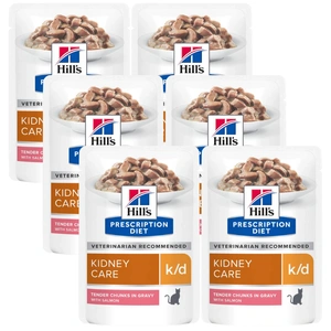 HILL'S PD Prescription Diet Feline k/d Lachs 6x85g - Beutel