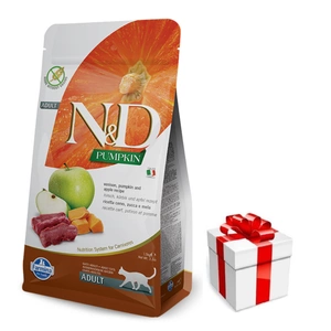 Farmina N&D Pumpkin feline VENISON, PUMPKIN AND APPLE RECIPE 5kg + Überraschung für die Katze