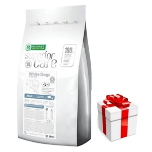 NATURES PROTECTION Superior Care Grain Free White Fish Adult Small Breeds 10kg + Überraschung für den Hund