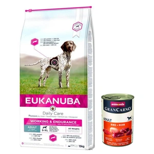 Eukanuba Premium Working & Endurance 15kg + Animonda 400g
