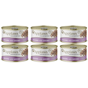 Applaws Katze Makrele und Sardinen 6x70g CUP