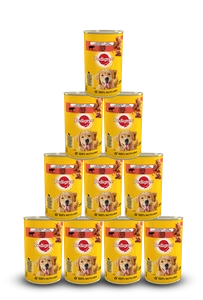 PEDIGREE Adult Dose 400g x 12- Nassfutter für Hunde mit Rindfleisch in Gelee