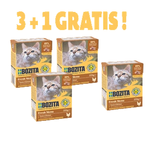 Bozita Feline Häppchen in Gelee, Huhn 3x370g  + 1x370g GRATIS !!!