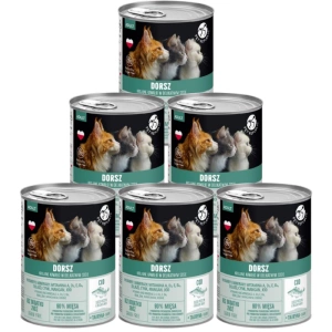 PetRepublic Stücke in Sauce mit Kabeljau 6x400g für Katzen