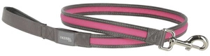 Beleuchtete Hunde- und Katzenleine, KERBL Light & Reflex, 120 cm x 25 mm, rosa