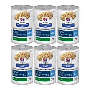 HILL'S PD Prescription Diet Canine d/d Duck 6x370g