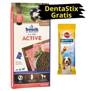 Bosch Active 15kg + PEDIGREE DentaStix GRATIS!