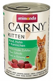 Animonda Cat Carny Kitten Rind, Pute und Kaninchen 400g
