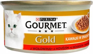 Purina Gourmet Gold Sauce Delight mit Rindfleisch 12 x 85g