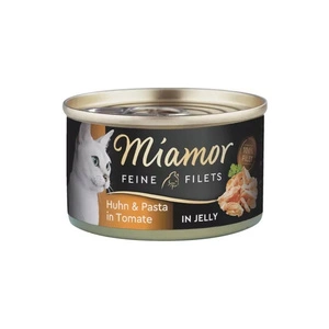 Miamor Feine Filets in Gelee - Katzennassfutter Huhn mit Nudeln 100g Dose