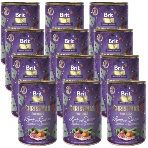 BRIT MONO PROTEIN Weihnachtslamm mit Karotten 12x400g