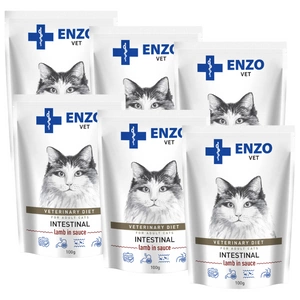 ENZO VET Intestinal mit Lammfleisch in Sauce für Katzen 6x100g