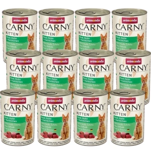 Animonda Cat Carny Kitten Rind, Pute und Kaninchen 12x400g