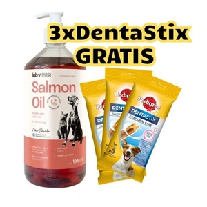 Lab-v Lachsöl – 100 % Lachsöl für Hunde und Katzen 1000 ml