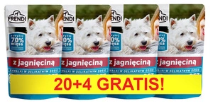 Frendi-Stücke in einer delikaten Sauce mit Lammfleisch 24x100g.