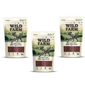 WILD FARM Soft Entenstreifen 3x80g Hundeleckerli