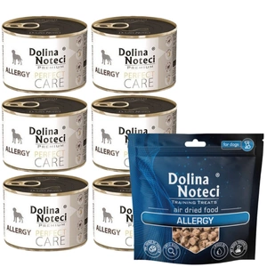 Dolina Noteci (Notec Valley) Premium Perfect Care Allergie 6x185g + Training Treats Allergy 130g