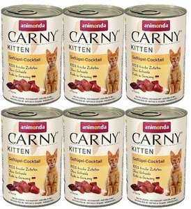 Animonda Cat Carny Kitten Geflügel Cocktail 6x400g