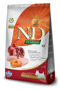 Farmina N&D Pumpkin Grain Free canine CHICKEN AND POMEGRANATE ADULT MINI 2,5kg